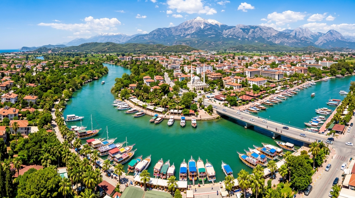 Manavgat Nehri ve Şehir Manzarası